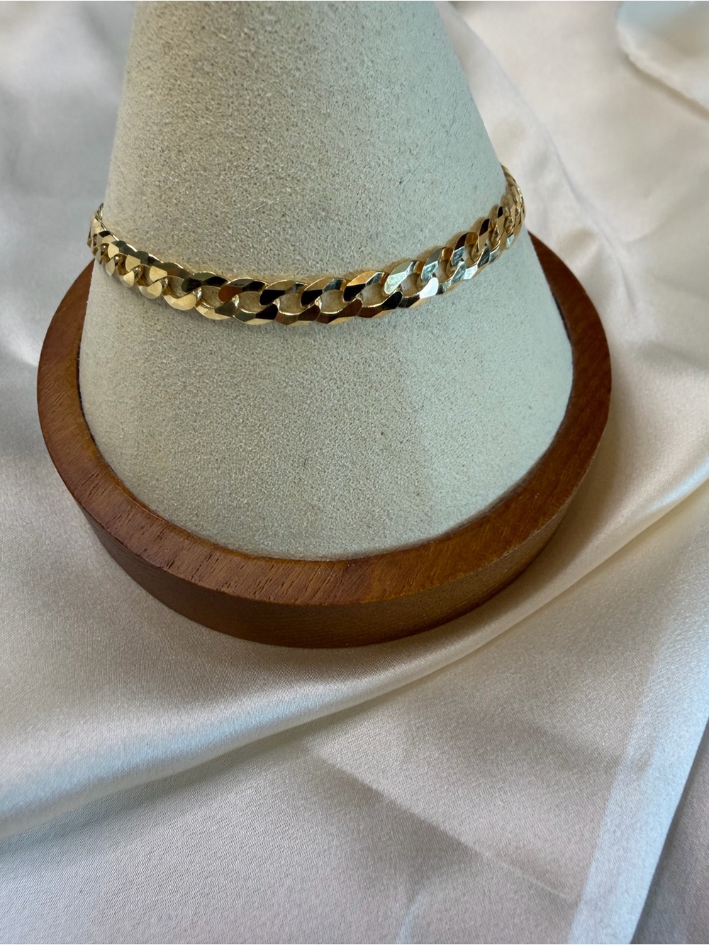 P LUX GOLD OVER STERLING SILVER BRACELET 7.25